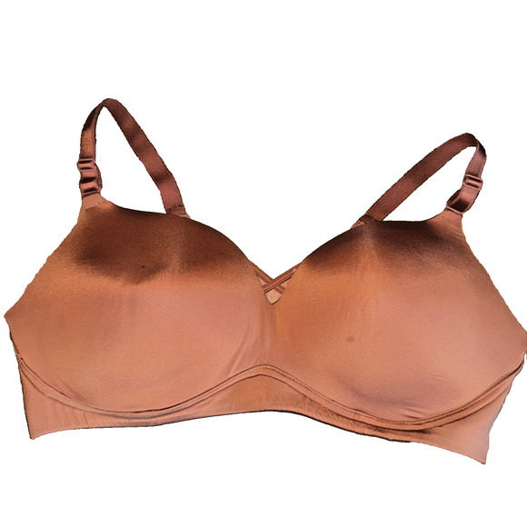 Torrid Dream Weaver Wireless T-Shirt Bra 42DD Brown Wire-Free Comfort Full Cover - Picture 1 of 10